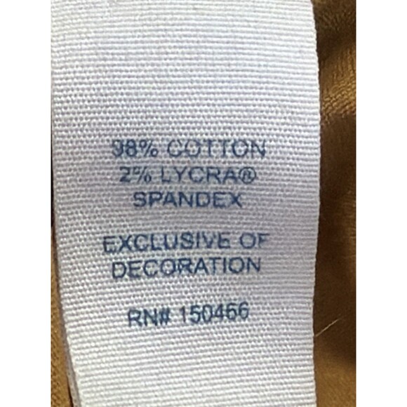 Market & Spruce Mustard Utility Jacket Women’s Large Cotton Stretch Pockets - Picture 4 of 13